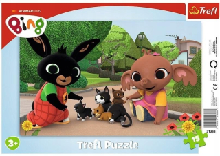 BING A PRIATELIA - ND39_475632-Puzzle 15EL TREFL FUN s FO Kittens