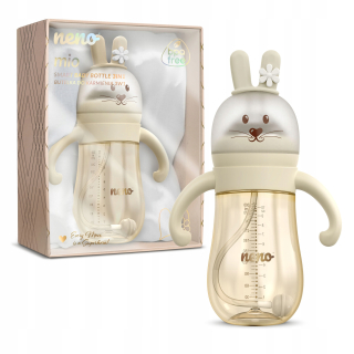 NENO MIO KRÉM INOVATÍVNY hrnček, FĽAŠA S VÁŽENOU SLAMKOU, 300 ml