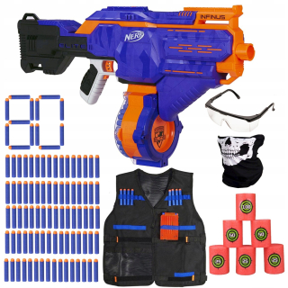 Nerf automatická puška Infinus + 5 prísady