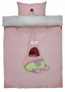 Spongebob - Nová detská posteľná bielizeň 140 x 200 Farebné hviezdice