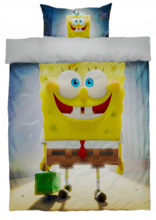 Spongebob - Nová detská posteľná bielizeň 140 x 200 SpongeBob Farebné