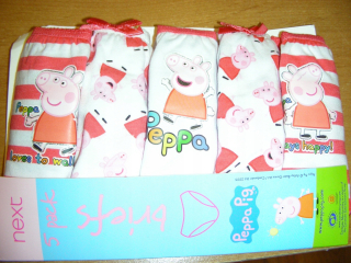 Pepa Pig - NEXT- 5 párov PEPPA PIRH 5-6 ROKOV 116CM