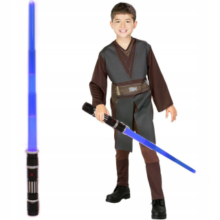 STAR WARS - Modrý svetelný meč zvuk + svetlo vojen