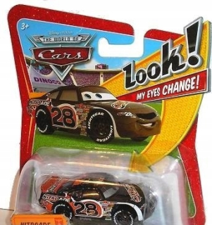 McQueen - Nitroáda Racing 28 Gold Piston Car Cars Mattel