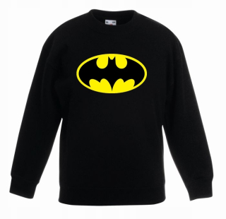 BATMAN -  Nová detská mikina bez kapnej batman 152 hit!