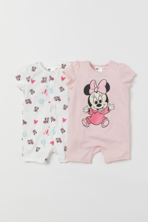 Minnie Mouse - Nové 2-PAK Rampers s myšou Minnie H & M 62