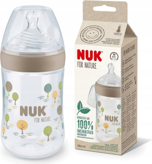 NUK FOR NATURE fľaša + cumlík M 260ml