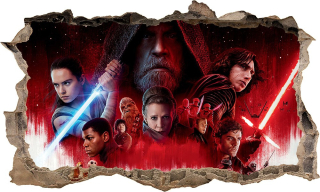 STAR WARS - Nálepka Plagát Star Wars 3D XXXXXXXXL 166 X 100 CM