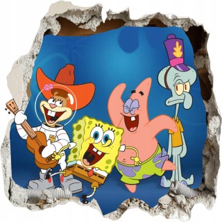 Spongebob - Spongebob Sticker s 3D Wall Sponge