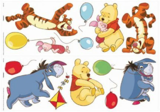 Medvedík Pú - Wall Sticker Winnie PÚ 40222