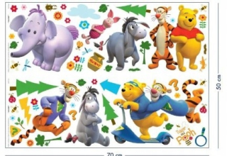 Medvedík Pú - Nástenná nálepka Winnie PÚ 40239