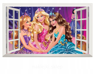 Barbie -  Nástenná nálepka Barbie Princezná Kone Dolls
