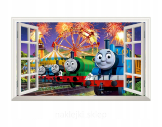 Vláčik Tomáš - Wall Sticker Tomek a priatelia vlakové okno
