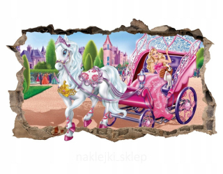 Barbie -  Nástenná nálepka Barbie Princezná Kôň