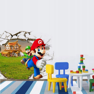 Super Mario - Nástenná nálepka Super Mario 3D