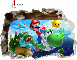 Super Mario - Nástenné nástenné mäso Super Mario 3D Hole v stene