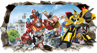 TRANSFORMERS - Nástenné nástenné transformátory Rescue Bots Pattern2