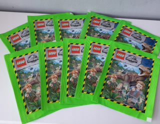 Jurský svet - Nálepky 100 ks Lego Jurassic World 20 vrecúšok