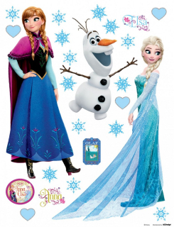 Elsa Frozen - Samolepky mrazené krajiny ľadu nálepku Disney Olaf