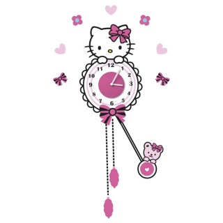 HELLO KITTY Nálepka nálepka s hodinami hello kitty hodiny !!!