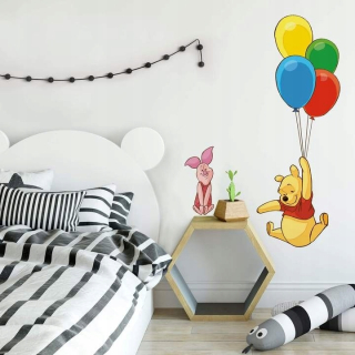 Medvedík Pú - Dekoratívne Romats XL samolepky - Winnie The Poe