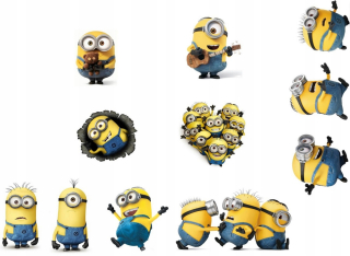 Mimoni - Detské samolepky Minionki Kit 100x40cm Min02