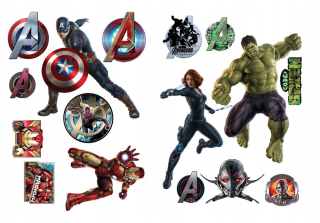 HULK - Detské nálepky na stene Iron Man Hulk 140x50