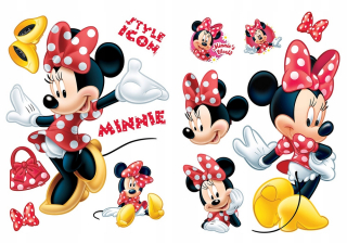 Minnie Mouse - Detské nálepky na stene Mickey Mouse 140x50