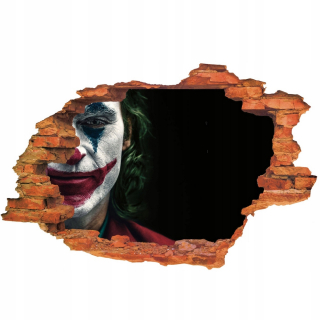 JOKER - 3D steny samolepky žolík pre deti komiks