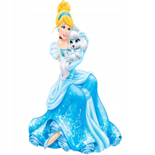 Popoluška - Nálepky na stenu Cinderella Disney Princess