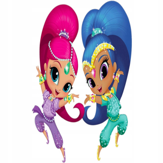 Shimmer a Shine - Shimmer a Shine Wall Samolepky pre deti