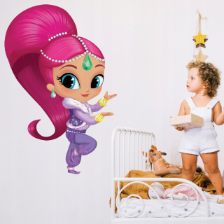 Shimmer a Shine - Nástenné nálepky, Shimmer a Shine 100cm