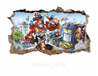 TRANSFORMERS - Nástenné nálepky Transformers Rescue Bots vzory