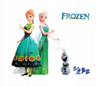 Elsa Frozen - Nástenné nástenné nálepky krajiny Ice Elsa Anna