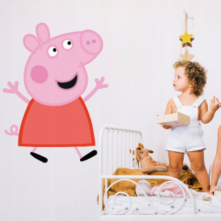Pepa Pig - Nálepky pre stenu steny Peppa 100cm !!