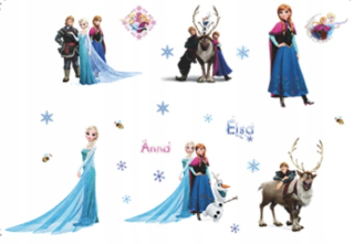 Elsa Frozen - Nástenné nálepky Cabine Land of Ice Frozen Anna