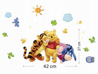 Medvedík Pú - Nástenné nálepky Kabinia Winnie The Pú Tyger