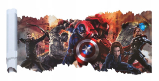 HULK - Nástenné nálepky Avengers Hulk Thor Wall