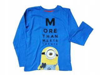 Mimoni  - Modrá blúzka pre chlapca minion 104 bavlna