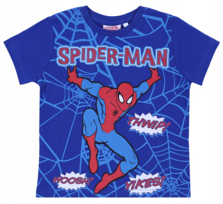 SPIDERMAN - Modré tričko Spider-Man Marvel 7-8 rokov