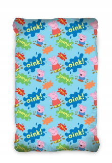 Pepa Pig - Modrý list s eraserom 90x200 peppa