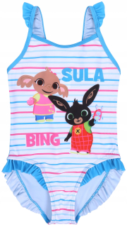 BING A PRIATELIA - Modro-biele bing plavky s fills