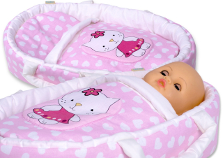 HELLO KITTY Bobo Carrier pre bábiky do 45 cm Posteľná bielizeň