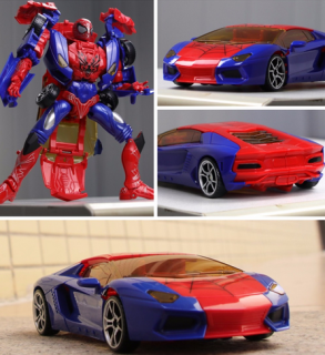 TRANSFORMERS - Nové transformátory Avengers Spiderman Ko Lockdow