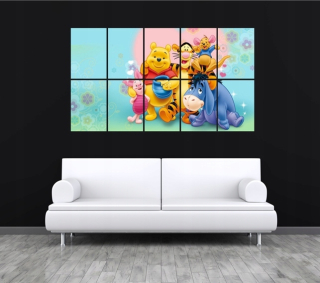 Medvedík Pú - Fotografia plagát winnie pooh a priatelia rozprávka