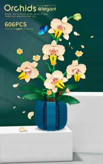 ORCHIDEA ORCHIDOVÉ kvetinové bloky pre deti dospelých 606 prvkov