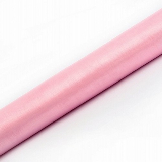 Hladká organza 36cmx9m svetloružové krstné hostie