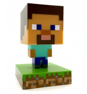 MINECRAFT  - Originálne Minecraft Steve Ikony 3D lampa