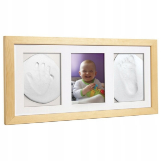 Staviteľ Bob - Baby Imprint Frame Triple s prírodným ílom (n