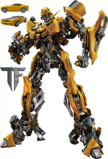 TRANSFORMERS - Obrovské Transformátory samolepky čmeliak 150x100cm!